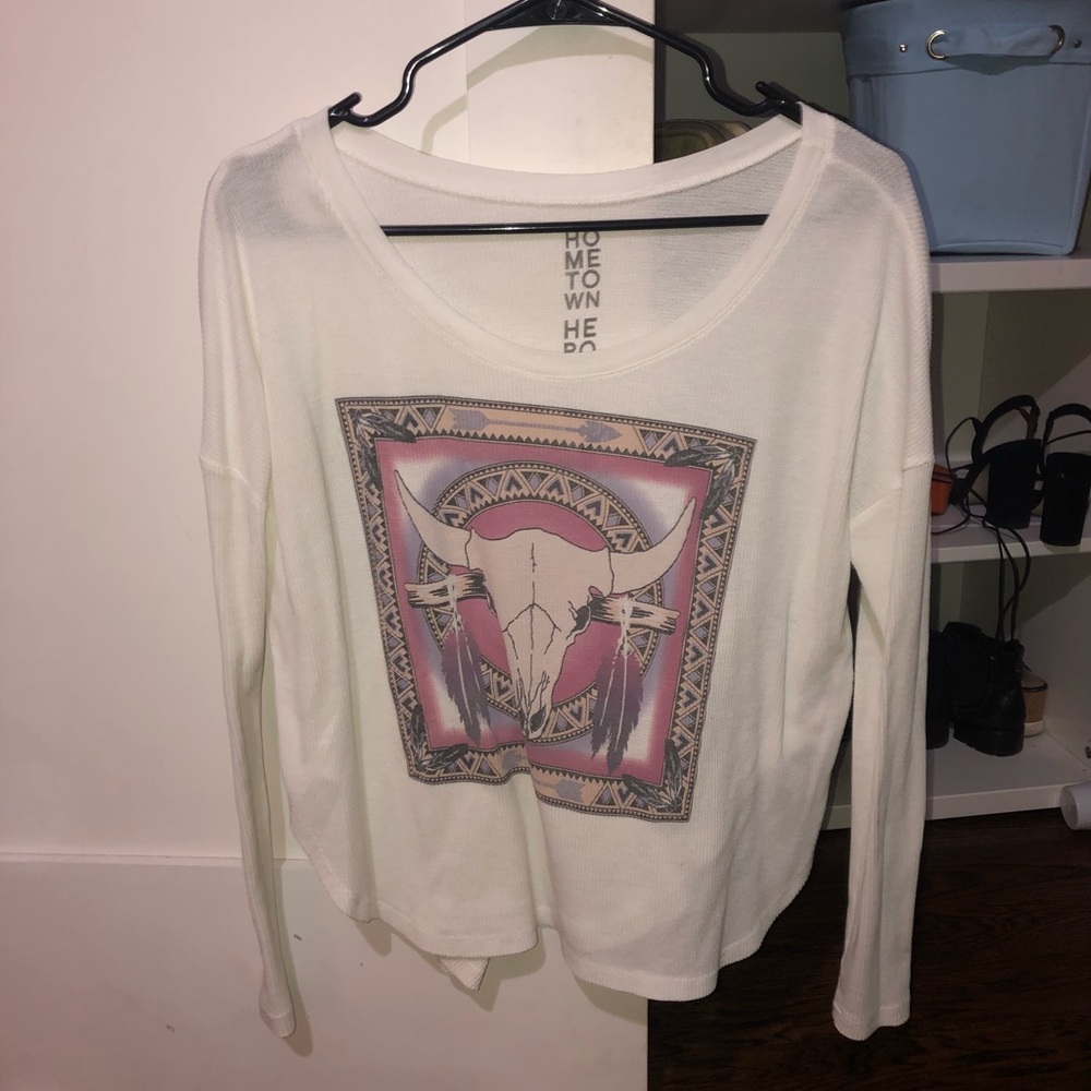 Hometown white long sleeve